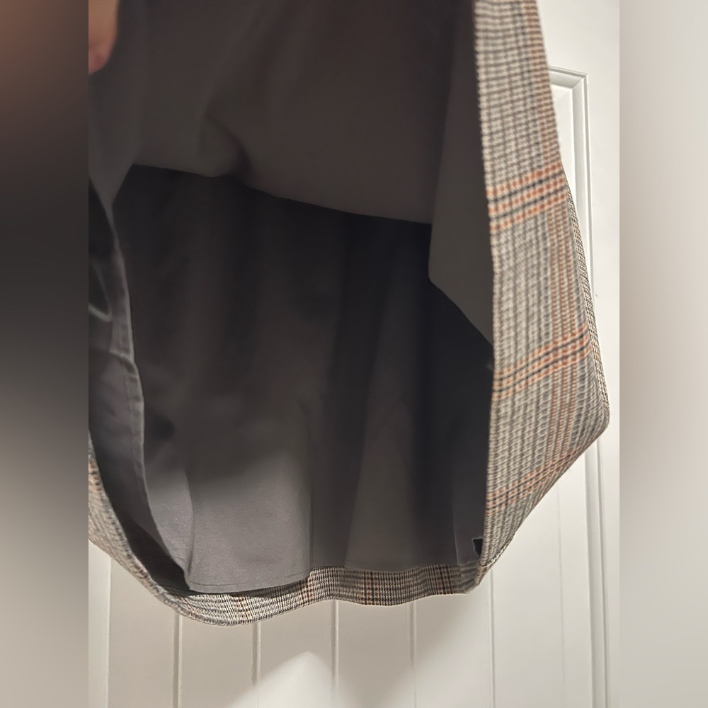 LOFT Plaid Mini Skirt Women’s Large | Fall Office Preppy Style Academia Chic - Picture 5 of 8